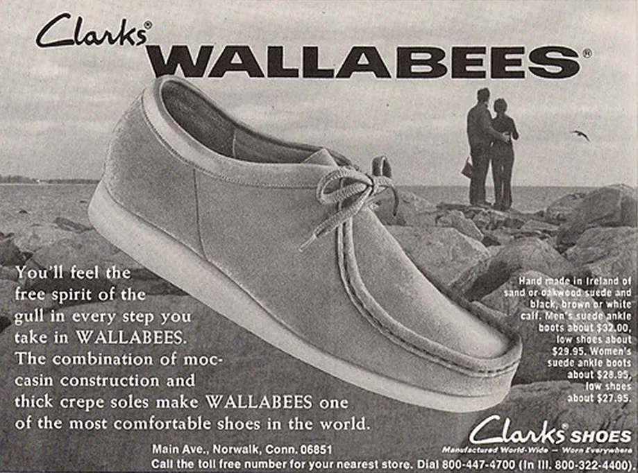 Vintage hotsell clarks wallabees